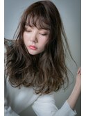 □アースカラー大人美人毛先パーマ韓国風ロング415志木20代30代
