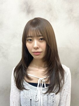 レイヤーカット/ベージュカラー/長野駅前L'FLAME