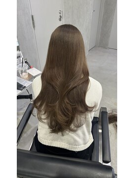 ラック(LUCK) イルミナカラー/髪質改善/船橋/くすみベージュ/細めハイライト