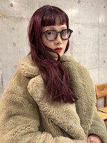 ケイトミラー(KATE Mirror)&nbsp;【KANON】ロングレイヤーバーガンディーカラー表参道