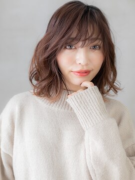 カバーヘア 上尾西口店(COVER HAIR) エンドカラーハイライト大人かわいいボブパーマX上尾20代30代