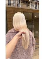 アース エレガンス 吉祥寺店(EARTH Elegance)&nbsp;ブリーチ2回でもこの艶。「極上のホワイト」