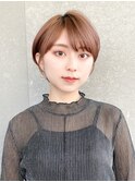 ハンサムショート/丸みショートボブ/20代30代40代50代/顔周り