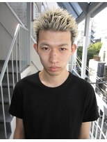 ワンダーヘアーグルーミング(WANDER Hair grooming) ブロンドメンズスパイキーショート