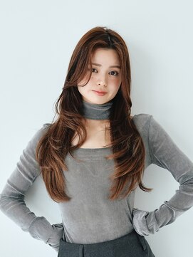 ジーナ 北千住ミルディス通り(Zina) 髪質改善*ミルクブラウン韓国くびれレイヤー*美髪【Zina北千住】