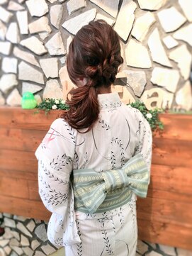 ネオリーブクレア 綱島店(Neolive Krea) 夏!!☆首元すっきりダウンスタイル☆浴衣スタイル