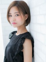 ローマ ギンザ(ROMA Ginza)&nbsp;『ROMA』30代40代 ひし形シルエット グレージュ 大人ショート