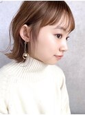 【December】小顔 大人かわいい ブランジュ 外ハネボブ♪