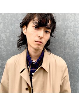 ヘアーエスクールシーユー 枚方T-SITE店(hair S.COEUR×Cu) メンズウルフパーマ