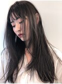 コバルトグレー_毛先パーマことりベージュウォーターフォール