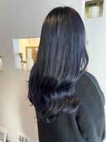 トロニー(TLONY) エクステごとカラー ブルーブラック style/miaki