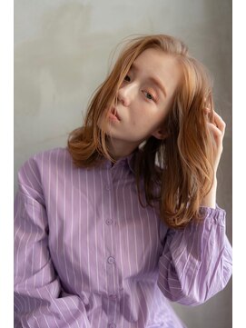 オースティン 門前仲町(AUSTIN) 前髪かき上げイメチェンイヤリングカラーラベンダーカラーくびれ