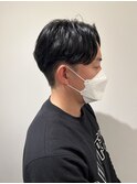 センターパート　メンズパーマ　ニュアンスパーマ　池袋