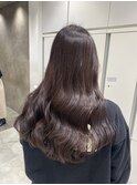 韓国風/ラベンダーブラウン/透明感/髪質改善/艶髪