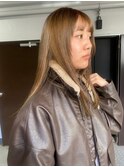 大人可愛い大人美人くすみカラーアッシュグレーベージュ