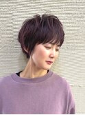 ショート×モーブピンク