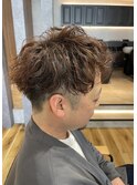 メンズお洒落メリハリツイスパ