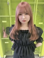 アース コアフュールボーテ 松本庄内店(EARTH coiffure beaute)&nbsp;ピンクベージュ_ケアブリーチ_ダブルカラー_ホワイト