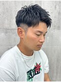 ダークアッシュ/ベリーショート/メンズカット