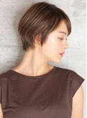 40代50代小顔黒髪ネビージュボブルフワンレンショート