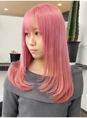 キャンディピンク[新宿駅/似合わせカット/ウェーブミディアム]