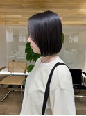 ぱつっとボブ韓国ボブ前下がりカット