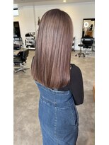 ナンバー(number+)&nbsp;20代30代ダブルカラーシアーラベンダーピンクミディアムウルフ