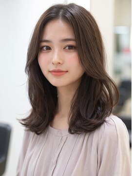 クラン 横浜(Clanc) くびれヘア ハイライトカラー アプリコットオレンジ 夏