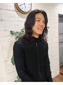 メンズロングパーマ