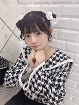 リルミー ミュエナ 大須 矢場町(Lilme myuena) ジューロックの白桃なるちゃん クマ耳ヘア♪