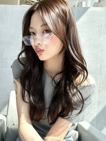 ミンクス渋谷スマートサロン(MINX shibuya smart salon) 【MINX】顔周り似合わせカット+デザインカラーベージュ_渋谷