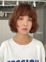 テクネ 天神大名(techne)&nbsp;天神大名顔周りレイヤーカットミディアムボブタッセルボブパーマ