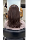 くびれヘア/クラゲヘアー/ココアベージュ/小顔