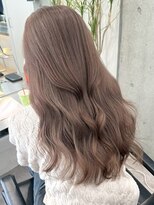 サンク 原宿 表参道(cinq)&nbsp;ダブルカラーミルクティーベージュグレージュレイヤーカット韓国