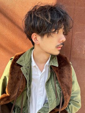 クオルヴィラ 立川北口(QOL villa) 大人男子無造作なシャドウニュアンスパーマ