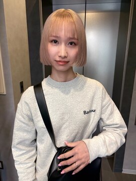 ソル 栄矢場町(SOL) ハイトーンボブ　ホワイトベージュ　ミルクティー