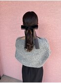 お呼ばれヘア
