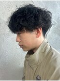 MEN'S HAIR/波巻きツイストスパイラル/リバースセンターパート