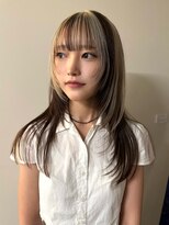 イェン(Yen.) デザインカラーミックスカラーレイヤーカットハイライトカラー