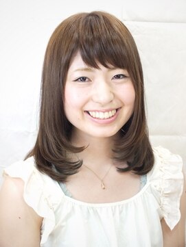 ヘアー ウープス(HAIR OOPS) ナチュラルカールのツル艶ストレート