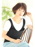ふわっとナチュラル大人ショートボブ[結べるボブ/パーマボブ]