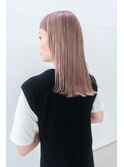 《e's中目黒/代官山美容室》ほんのり秋を感じるペールピンク