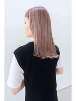 イーズ(e's) 《e's中目黒/代官山美容室》ほんのり秋を感じるペールピンク