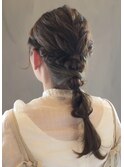 編みおろしヘアアレンジ×ロープ3