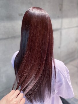 ポット バイ クレドガーデン 大宮東口店(pote by CRED GARDEN) うる艶サラサラロング×暖色系ピンクパープル＃大宮グランアージ