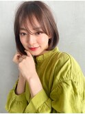 【kate 大宮】色っぽ内巻きボブxシアーグレージュ