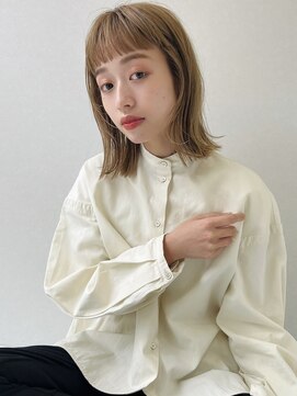 ソヨン 西大寺店(SOYON) 肩下外ハネ レイヤー オン眉