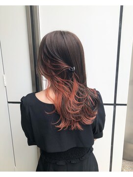 ユニコ(unico) インナーカラーアプリコット