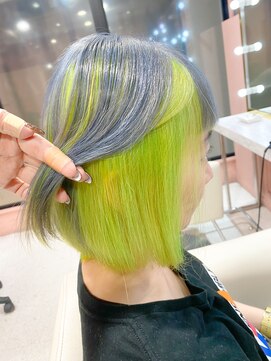 シェリエ(Cherie) アンブレラカラー/ライムグリーン/ライトシルバー