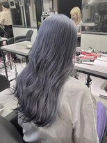 ペレ 渋谷(PELE)&nbsp;n14_ブルーシルバー ブリーチ2回~/渋谷/ハイトーン/韓国ヘア